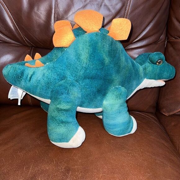 BUILD-A-BEAR Green Stegosaurus Dinosaur Plush 16” 2018 Stuffed Animal BAB Toy - Picture 2 of 13